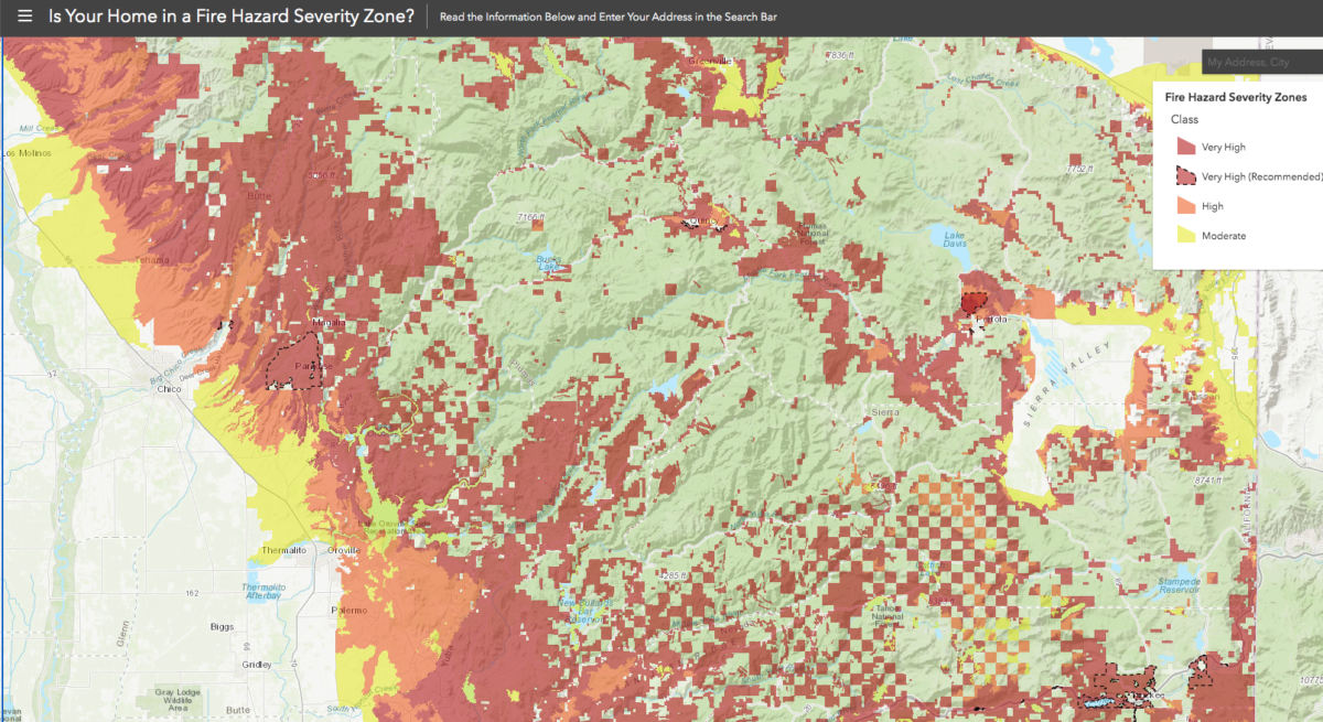 Maps of california fire zones is your street affected under sb 9